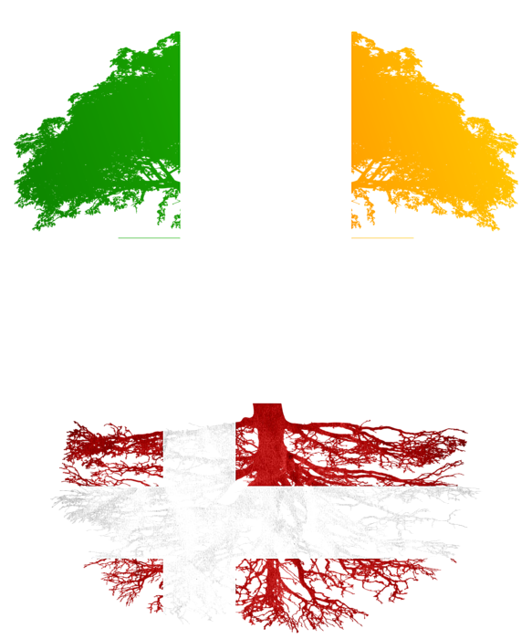 Irish Grown With Danish Roots T-Shirt by Jose O - Pixels Merch