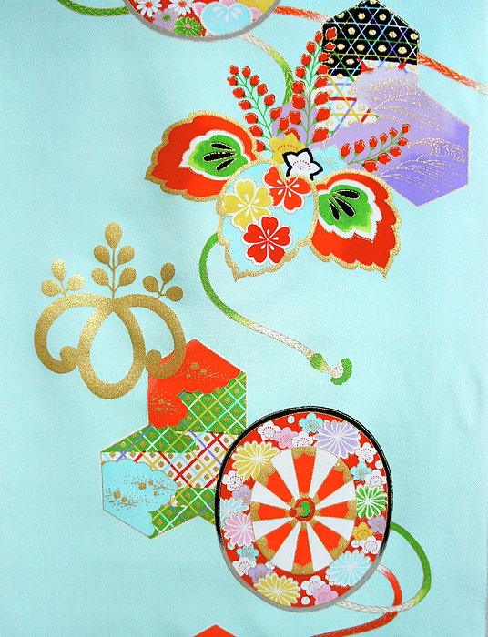 Japanese Kimono Handbag Female Creative Flower Pattern Simply