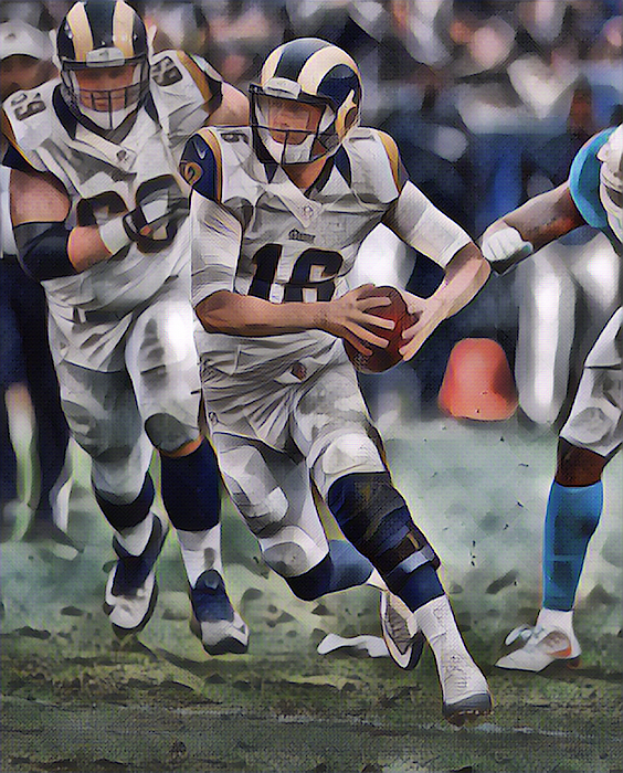 The One Jared Goff Sports Illustrated Cover Art Print by Sports