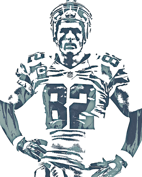 Dallas Cowboys Jason Witten Kids T-Shirt by Joe Hamilton - Fine Art America