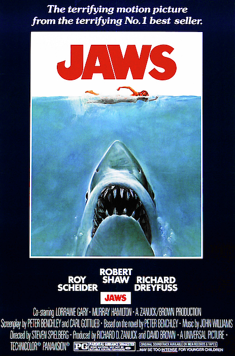 JAWS Movie Film Poster Style Beach Bath Towel Amity Island Quints Fishing Shark 
