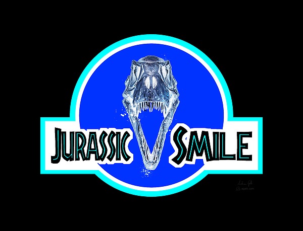 Jurassic Smile Skull Inv Digital Art
