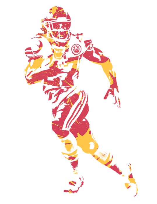 Kareem Hunt KANSAS CITY CHIEFS APPAREL T SHIRT PIXEL ART 2 Kids T-Shirt by  Joe Hamilton - Fine Art America