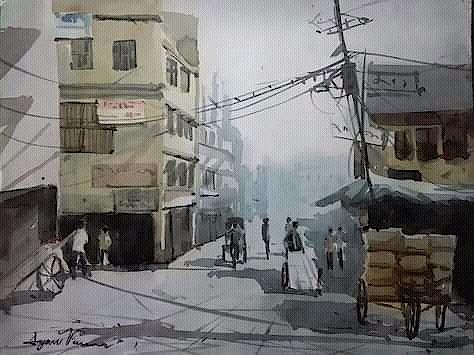 CITY OF JOY by artist Sabari Girish T  Image Painting  Mojarto