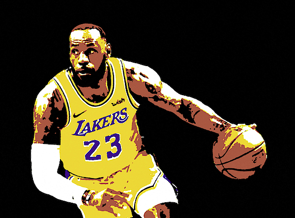 23 LeBron James (Los Angeles Lakers) iPhone X/XS/XR Wallpaper