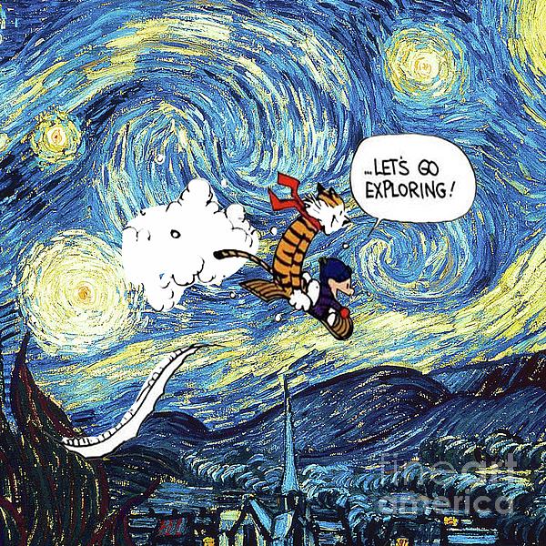 Lets Go Exploring Calvin And Hobbes Beach Towel For Sale By Rkzn 