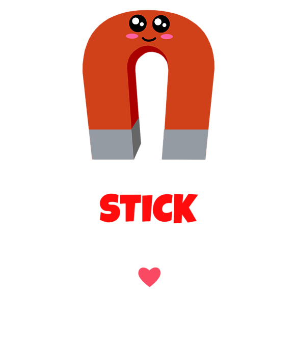 Lets Get Stuck Together Forever Cute Glue Stick Pun Duvet Cover by