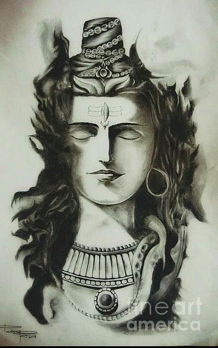 Blending Stumps,Fixative Spray Graphite And Charcoal Lord Shiva Adiyogi pencil  sketch on A3 at Rs 480/piece in Hajipur