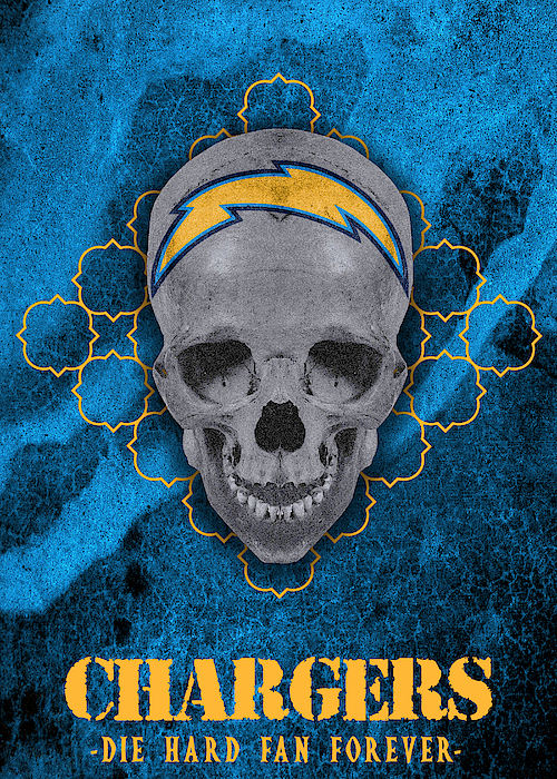 Los Angeles Chargers Shirt 3D Hand Skull For Men And Women