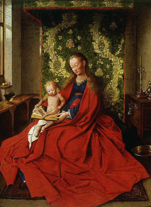 Madonna & Child By Eyck (after) Greeting Card by Artist - Jan Van Eyck