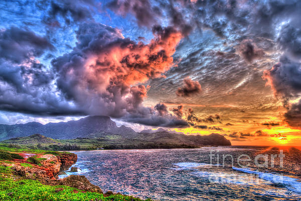 Reid Callaway - Kauai Hawaii Maha ulepu Beach 2 Sunrise Landscape Seascape Art