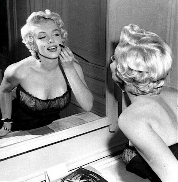 Marilyn Monroe makeup mirror Zip Pouch by James Turner - Fine Art