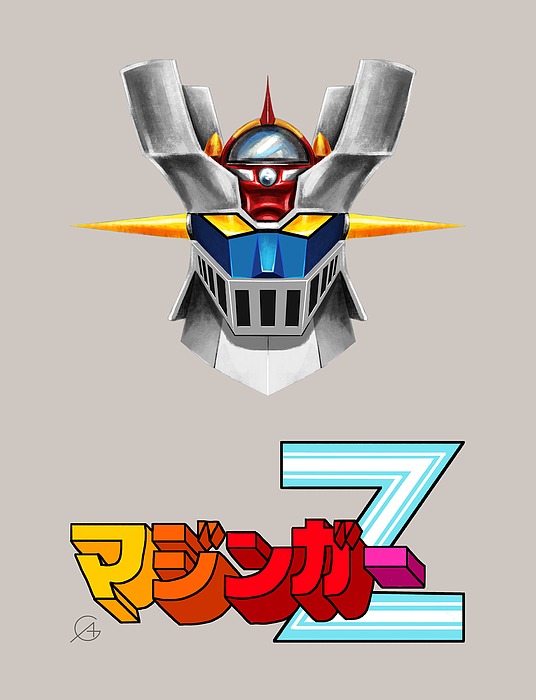 Mazinger Z Head Logo Digital Art