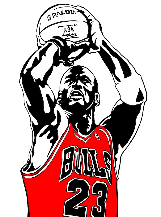 Popular No hagas Entretener Michael Jordan MJ Basket Chicago Bulls 23 NBA Portrait Painting Dipinto  Cadre Malerei Marco Jigsaw Puzzle by Artista Fratta - Pixels