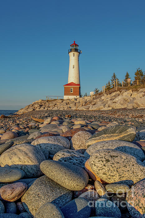 The Crisp Point Lighthouse on Lake Superior Bath Towel by Doug