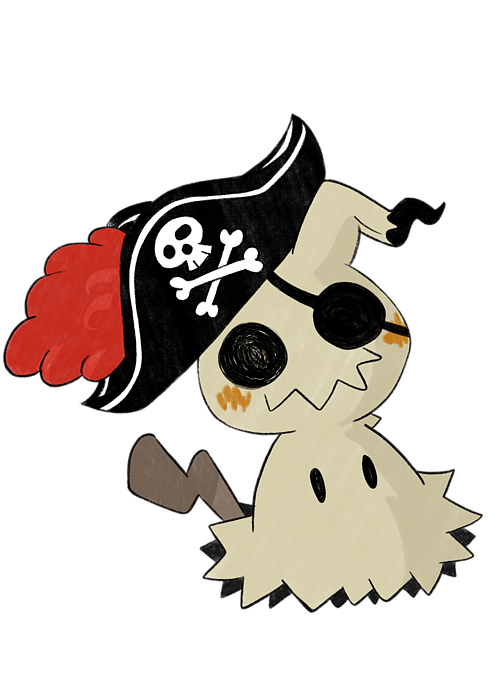 Mimikyu Is A Pirate T Shirt For Sale By Andrea
