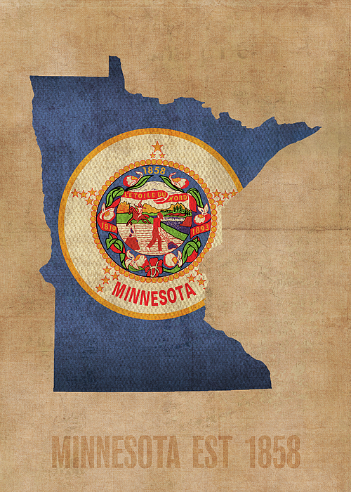 Minnesota Flag Place Card Minnesota Flag Place Card