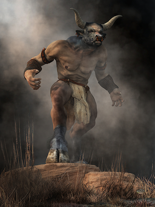 Men's Menacing Minotaur Costume 