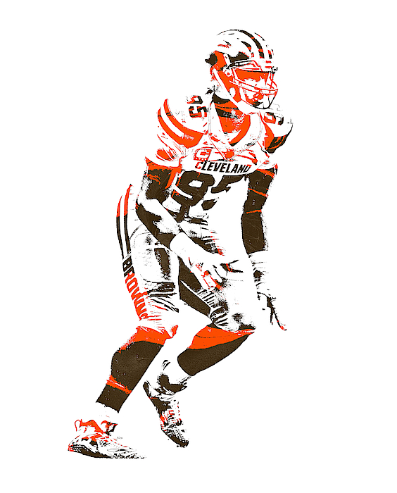 Football Cleveland Browns Player Myles Garrett Mylesgarrett Myles Garrett  Myleslorenzgarrett Myles L Digital Art by Wrenn Huber - Pixels