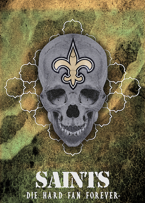 New Orleans Saints Logo Art by William Ng