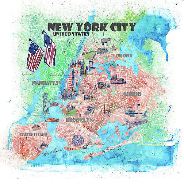 Top attractions in New York City featured on new map