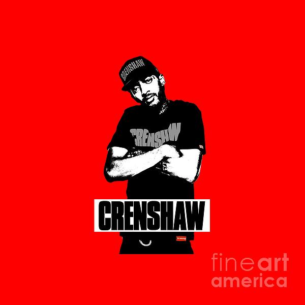 Nipsey Hussle Crenshaw iPhone XS Max Case by Samantha Guzman