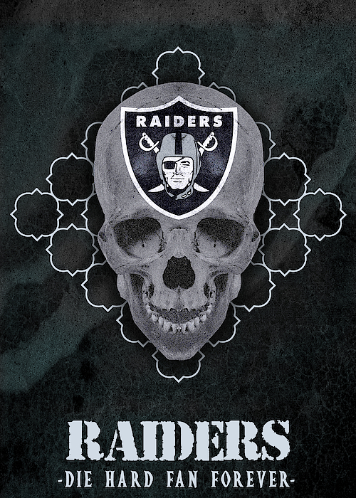 Oakland Raiders Skull Art Beach Towel by William Ng - Fine Art America