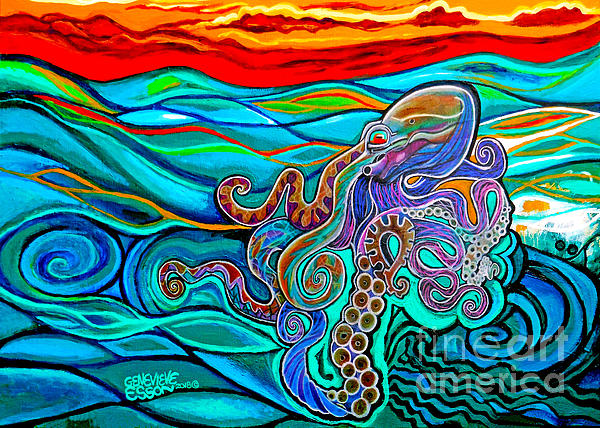 Genevieve Esson - Octopus At Sunset