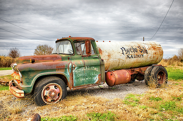 Old Tanker Truck Spiral Notebook by Peter Ciro Pixels