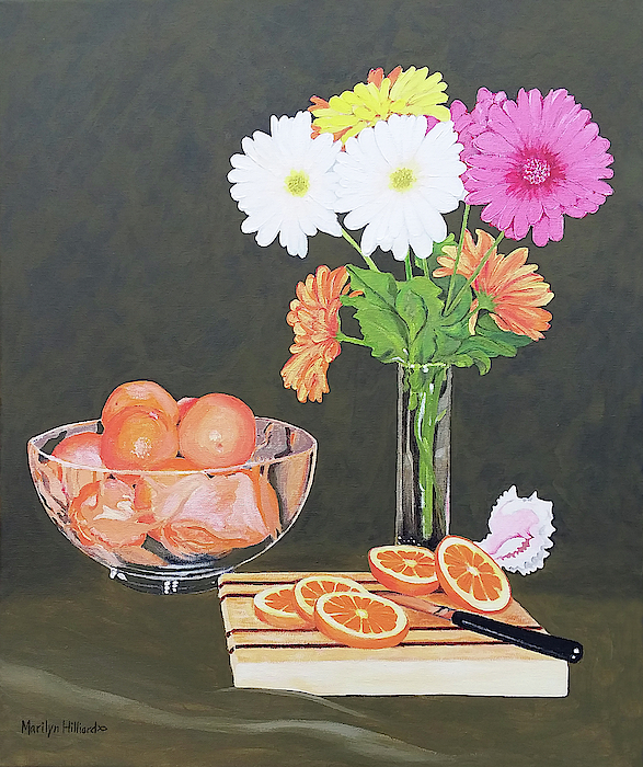 Marilyn Hilliard - Oranges and Daisies