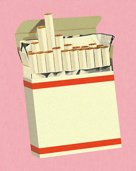 cigarette box drawing