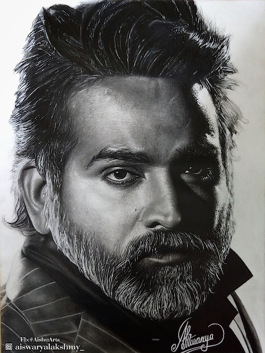 Sketch Of Malayalam Actor Mammootty - Desi Painters