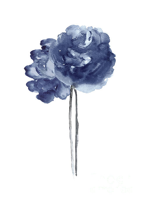 Blue flowers : r/Watercolor