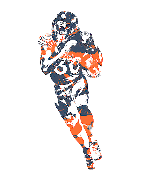 Denver Broncos Retro Shirt T-Shirt By Joe Hamilton Fine Art