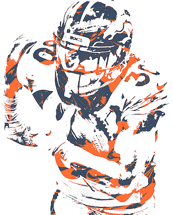 Demaryius Thomas Denver Broncos Watercolor Strokes Pixel Art 503 Mixed  Media by Joe Hamilton - Pixels