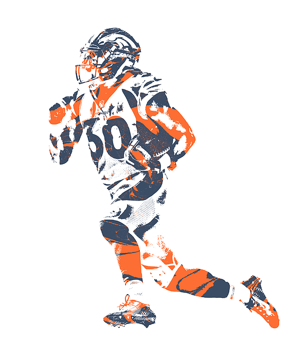 Denver Broncos Retro Shirt T-Shirt By Joe Hamilton Fine Art