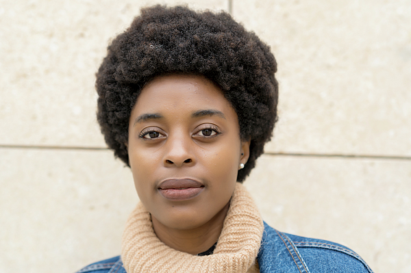 Photography Of Elegant African Woman With Afro Hair And Blue Windbreaker Iphone 12 Case For Sale By Cavan Images