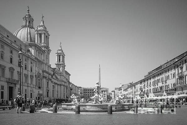 Stefano Senise - Piazza Navona - Monochrome in Rome