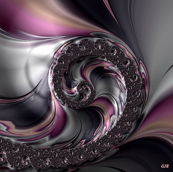 Gert J Rheeders - Pink And White Fractal Fantasy L A S