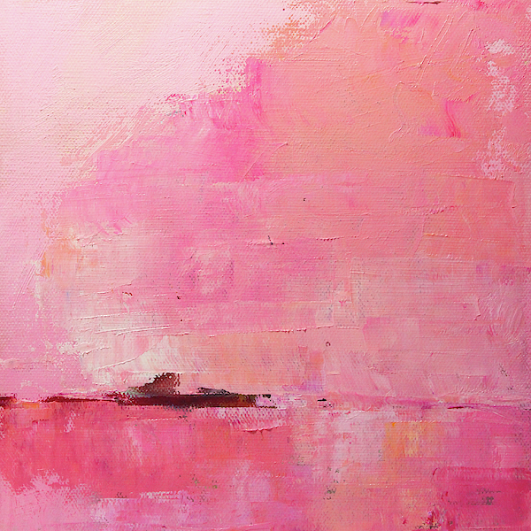 Pink Sky Abstract Puzzle For Sale By Nancy Merkle