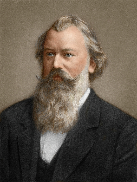 Portrait Of Johannes Brahms (1833-1897) German Composer