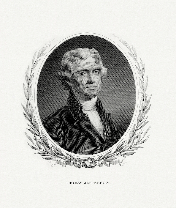 President Thomas Jefferson Tapestry For Sale By The Bureau Of Engraving ...