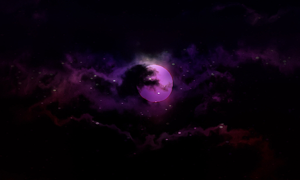 Purple 2025 moon tapestry