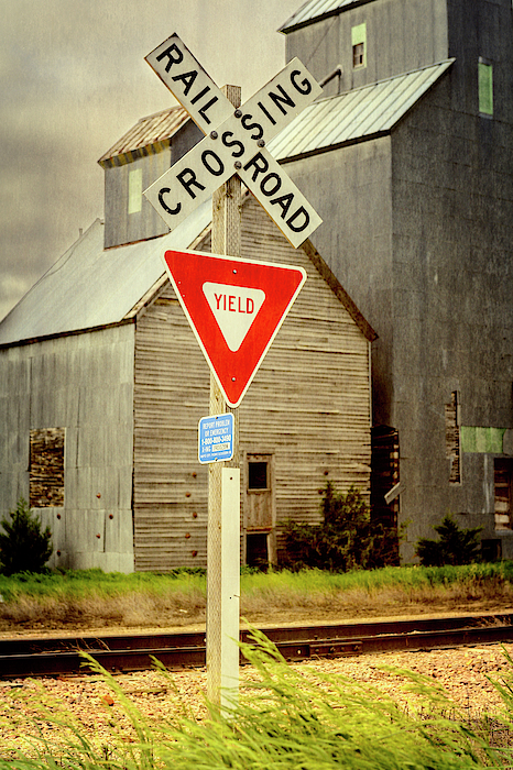 Joan Carroll - Railroad Crossing Cottonwood South Dakota