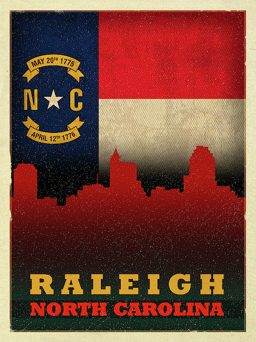 Raleigh North Carolina Vintage City Names on Peeling Barn Wood Wall Tote Bag  by Design Turnpike - Fine Art America