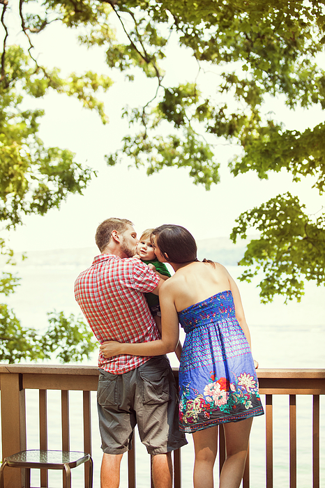 Kissing through the railing