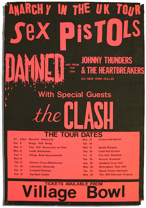 Steve Kearns - Repro Sex Pistols Concert Poster