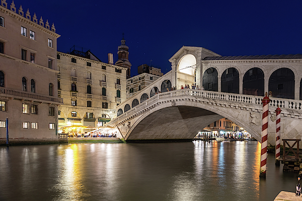 Georgia Mizuleva - Rialto Bridge Midnight - Venice Italy Night Magic