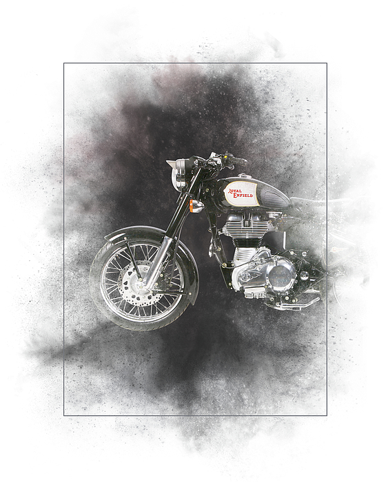 Royal Enfield drawing on wall with in 1minute HD wallpaper | Pxfuel