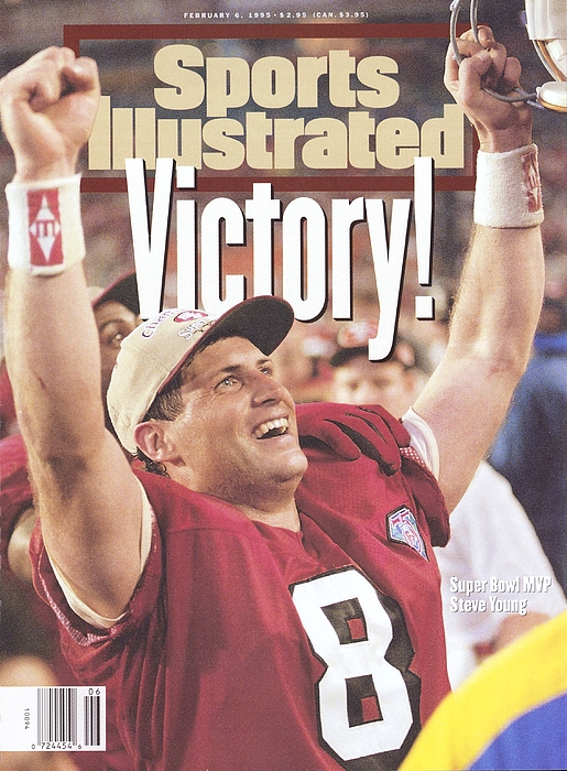 San Francisco 49ers Qb Steve Young, 1995 Nfc Championship Sports